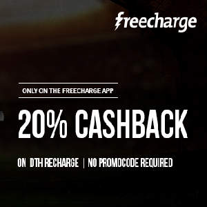 Freecharge 20% Cashback