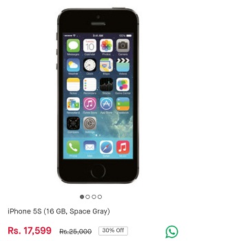 Apple iPhone 5s Lowest Price Online