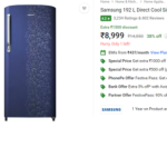 Samsung 192L Refrigerator Lowest Price